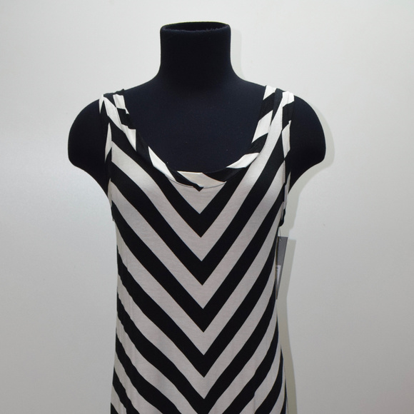 Apt 9 Chevron Racerbank Tank Maxi Dress - Picture 2 of 6